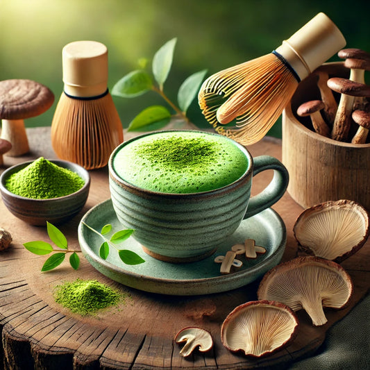 Mushroom Matcha Tea