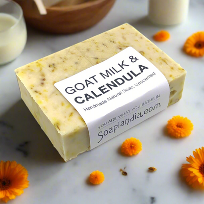 Goat Milk & Calendula Tea Soap, Unscented