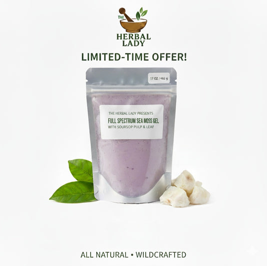 Full Spectrum Sea Moss Gel with Soursop Pulp & Leaf